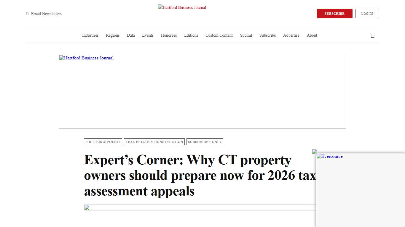Expert’s Corner: Why CT property owners should prepare now for 2026 tax assessment appeals