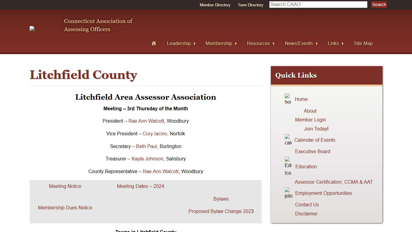 Litchfield County – CAAO