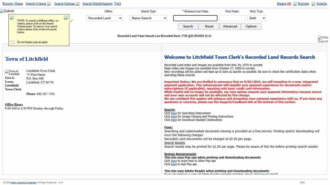 Welcome to 20/20 Perfect Vision Land Records I2